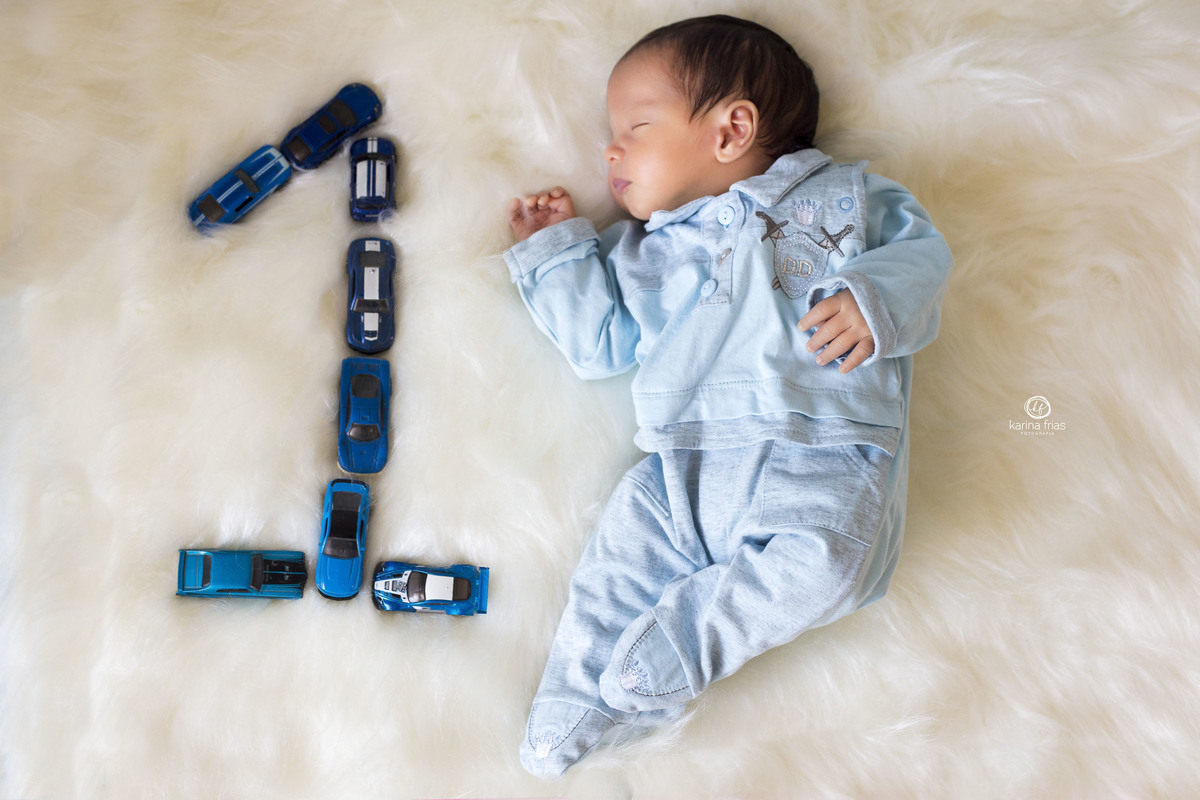 o numero um representa o mes do bebe no acompanhamento mensal