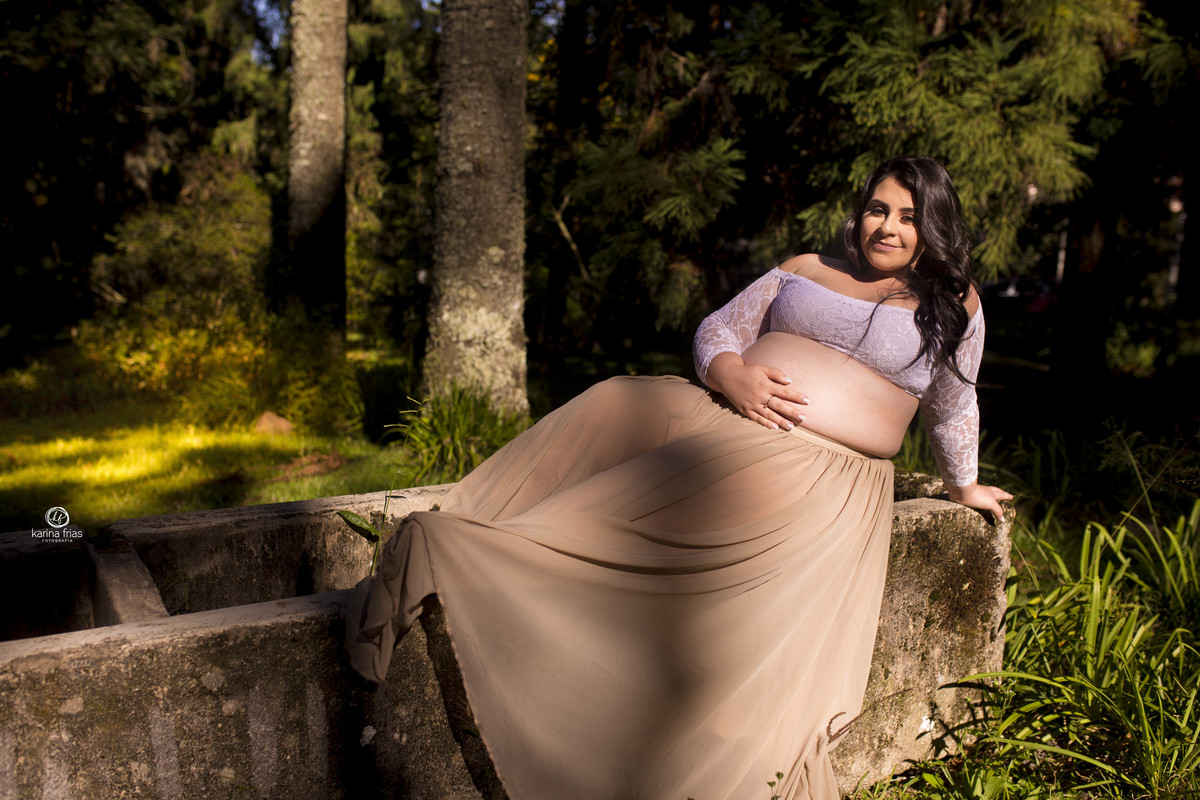 a fotografa de gestante de caxias do sul fotografa a modelo