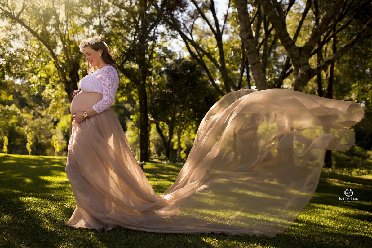 o veu voa no ensaio de gestante