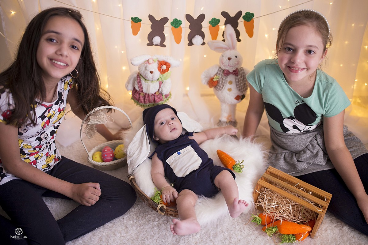 no ensaio infantil as irmas participaram