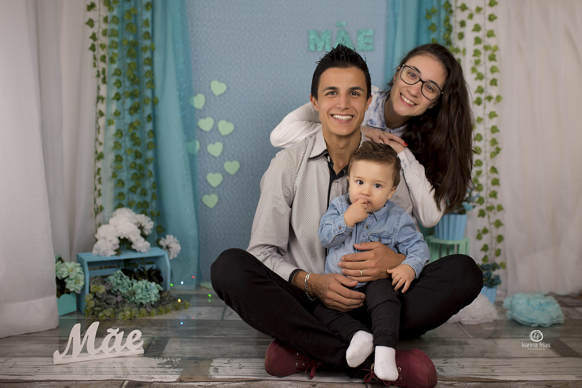 a familia toda participou do ensaio