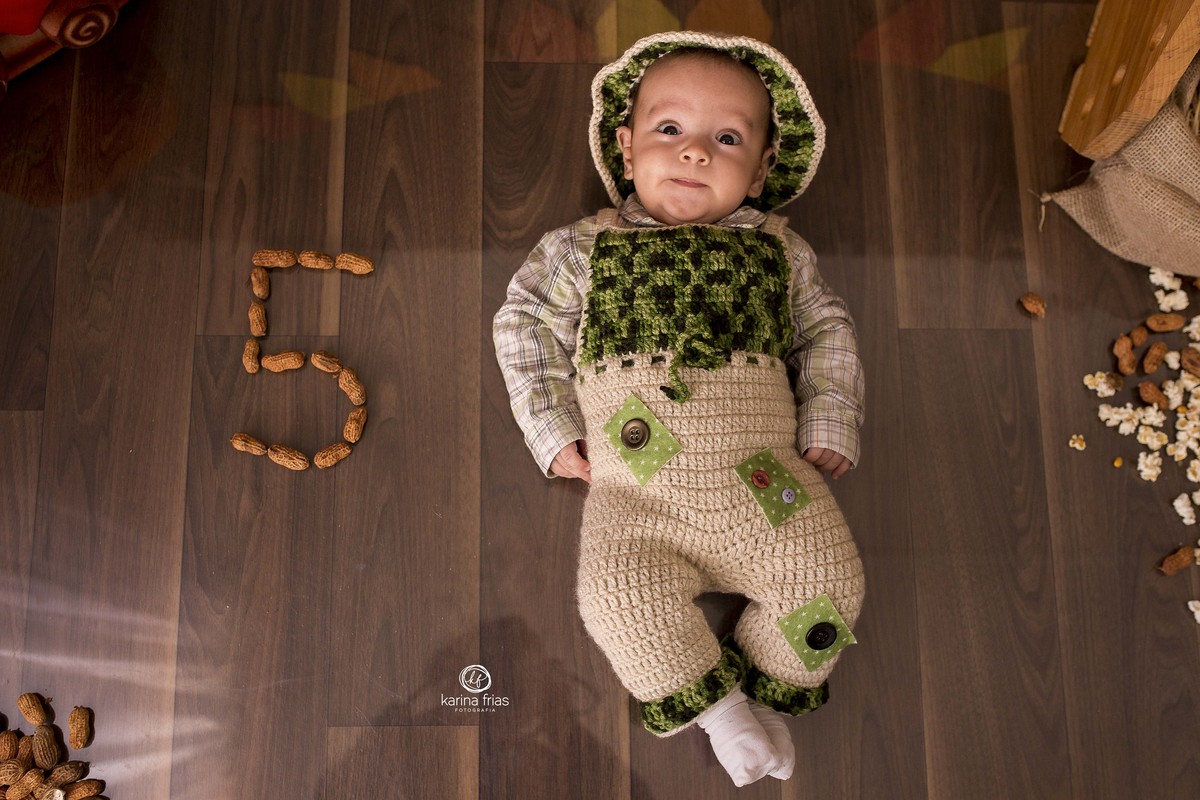 no acompanhamento mensal, utilizamos algo para demonstrar o mes de idade da criança