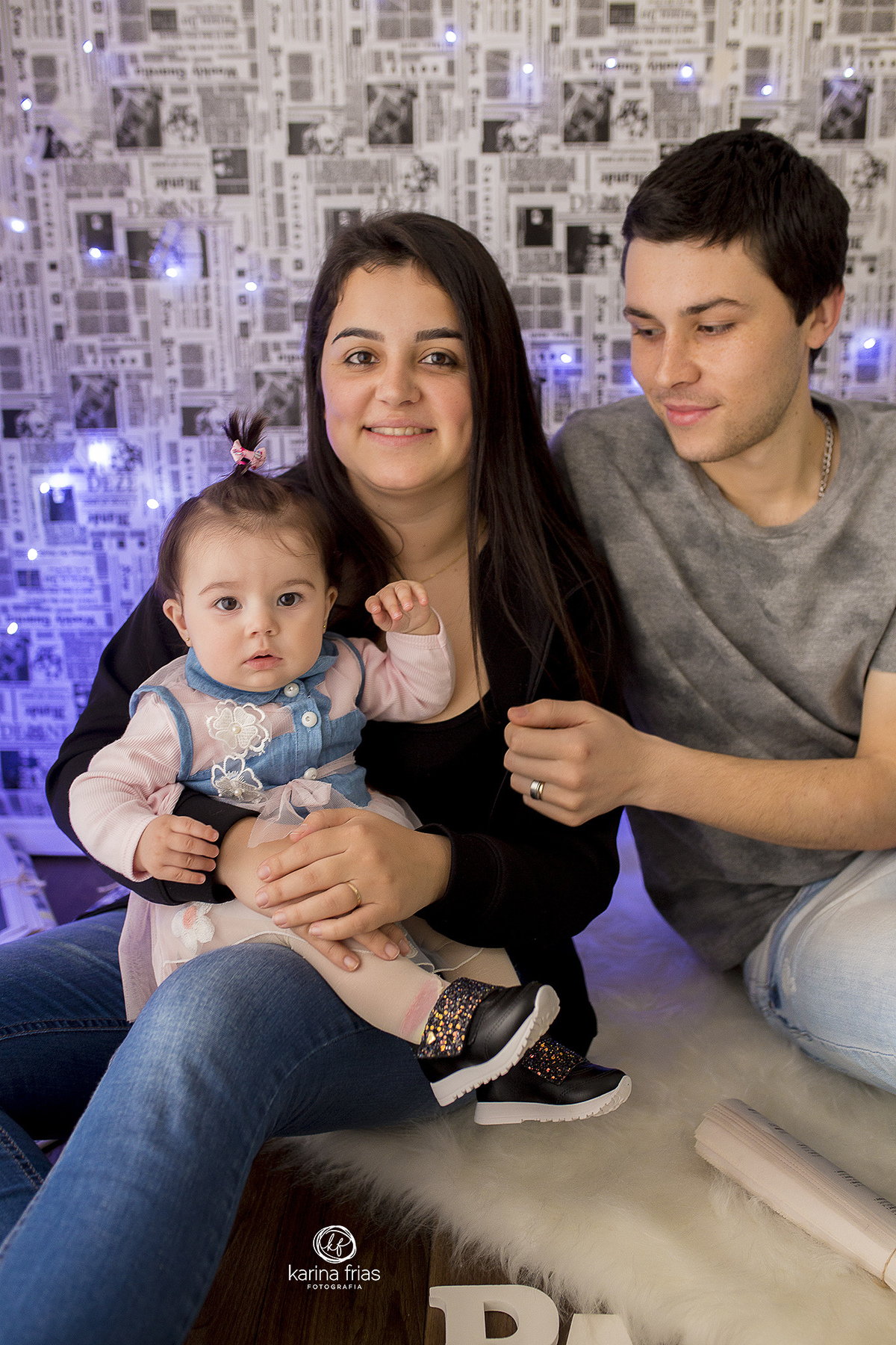a familia toda participa da sessão de dia dos pais