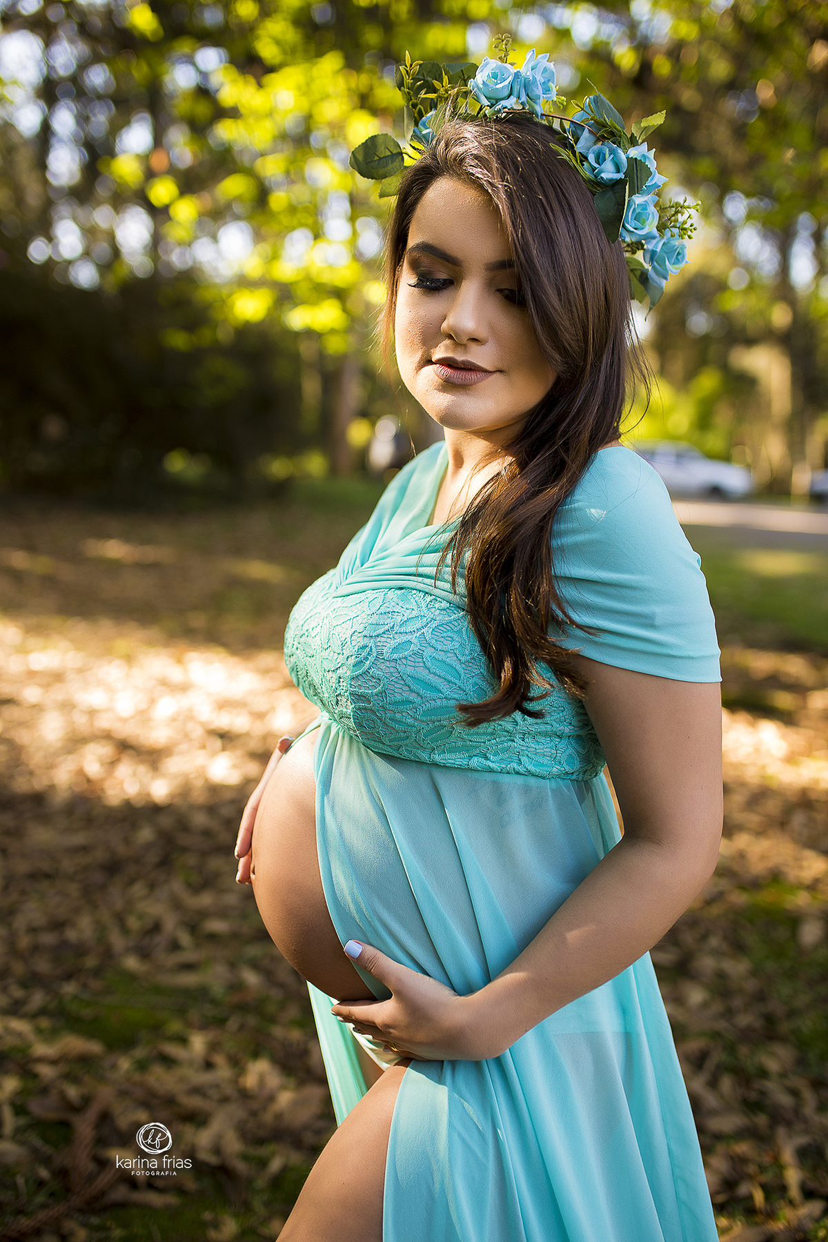 no ensaio de gestante usamos looks esvoaçantes