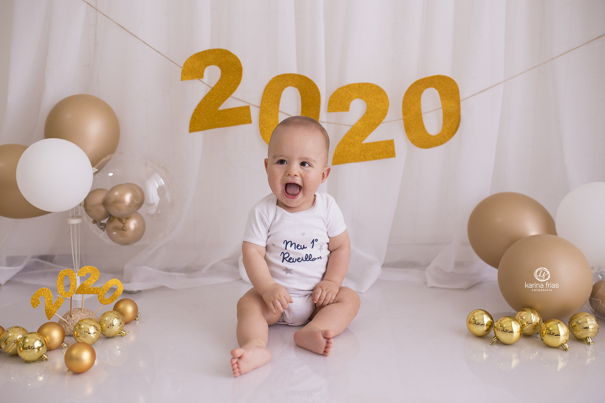 no ensaio de natal fizemos um cenario de ano novo