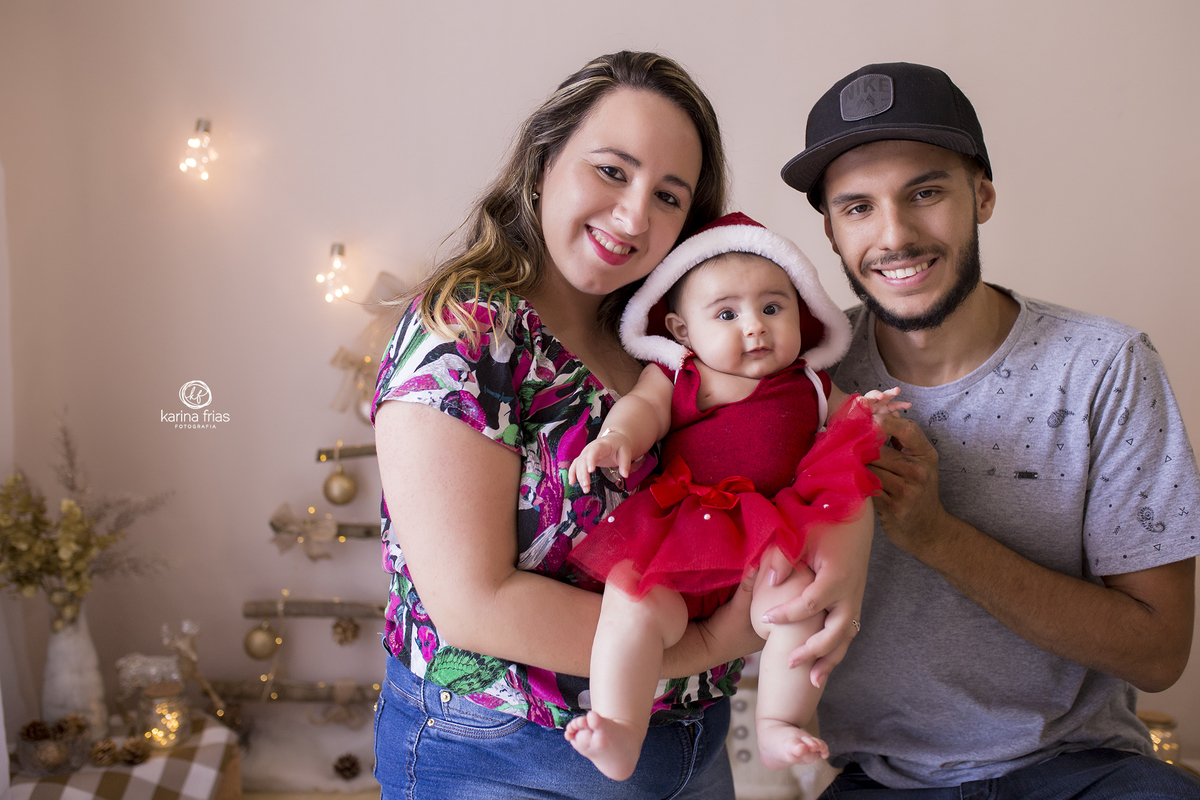 a familia toda participa do ensaio infantil