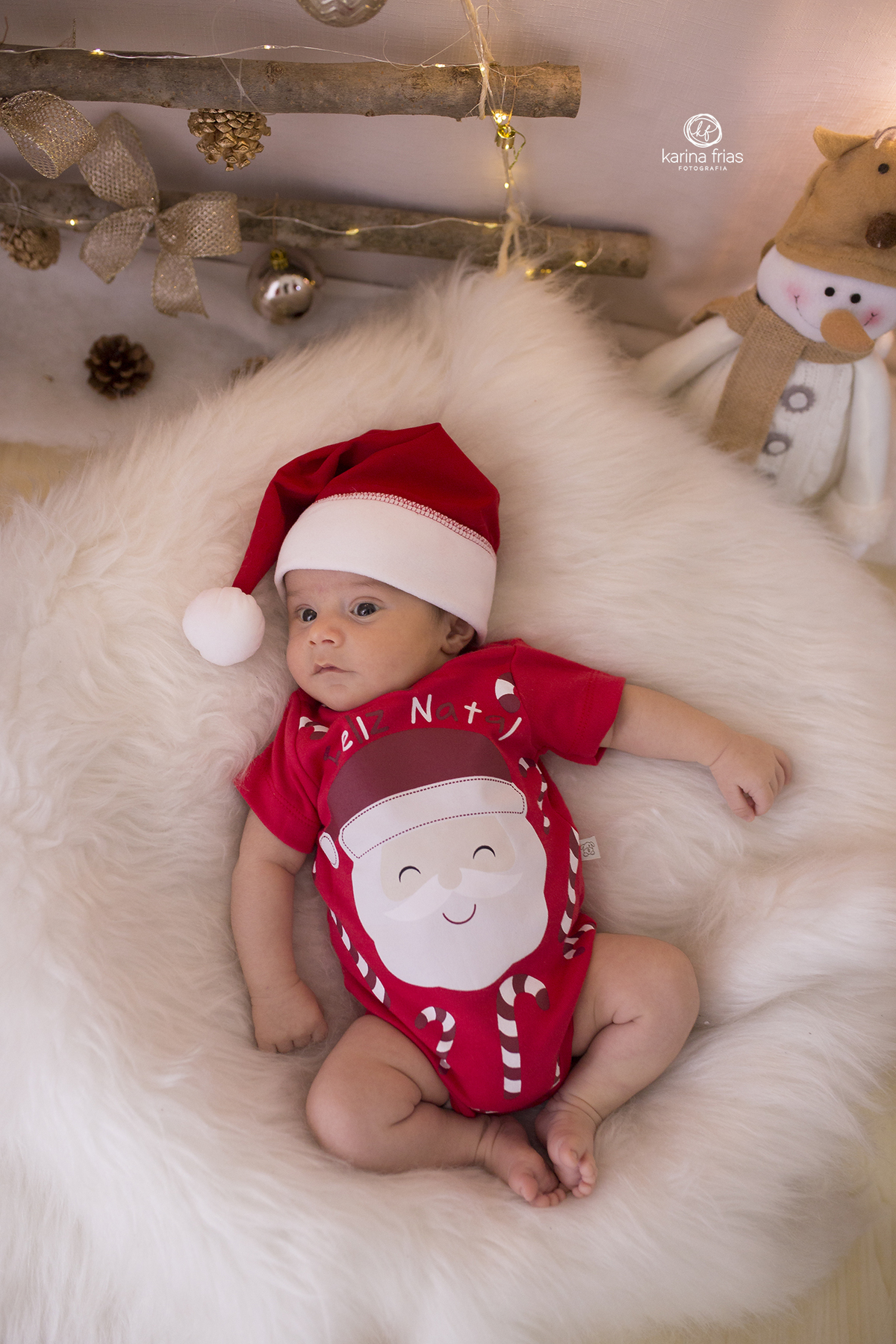 no ensaio de natal a fotografa de caxias do sul, karina frias, clica o momento