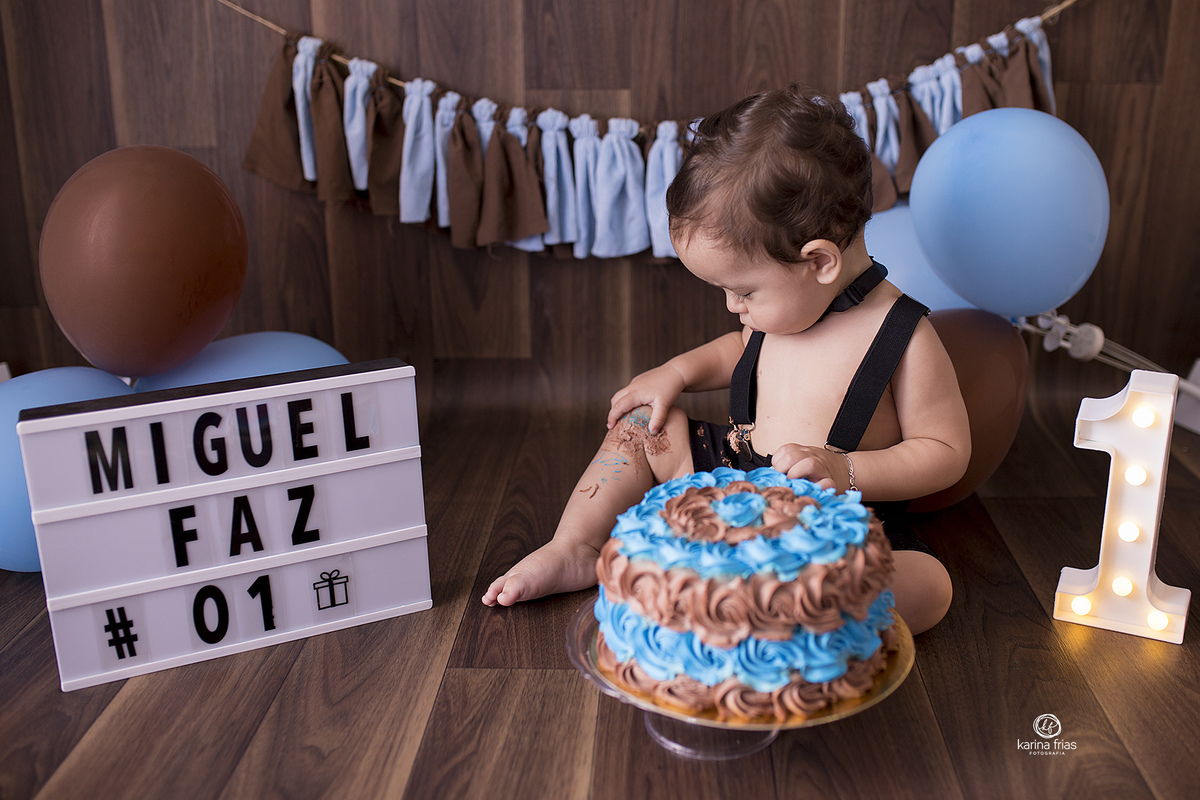 no ensaio de bolo o bebe se suja