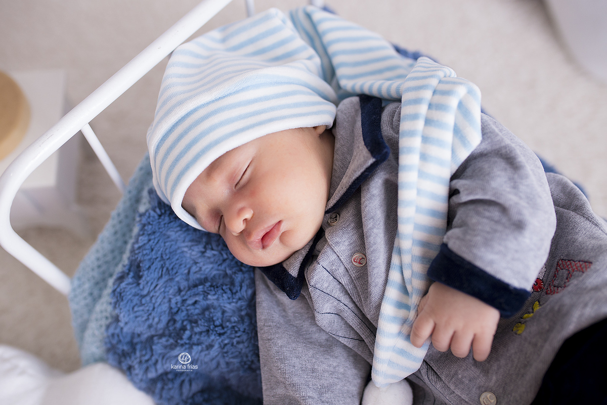 no acompanhamento mensal em caxias do sul, o bebe dorme