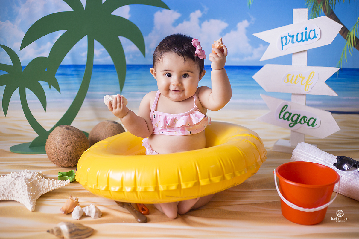 durante sessão a menina se diverte