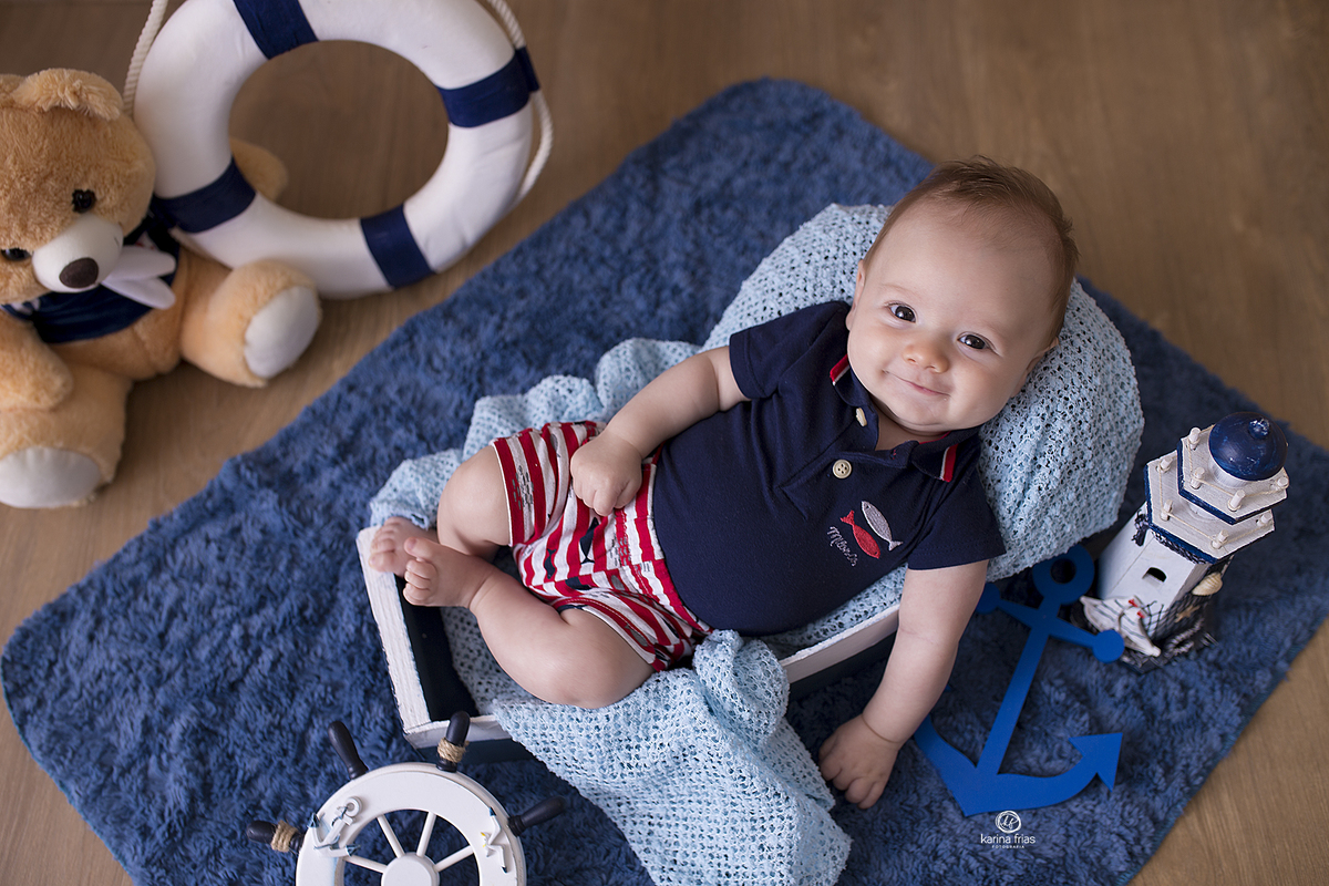 no acompanhamento mensal a criança sorri