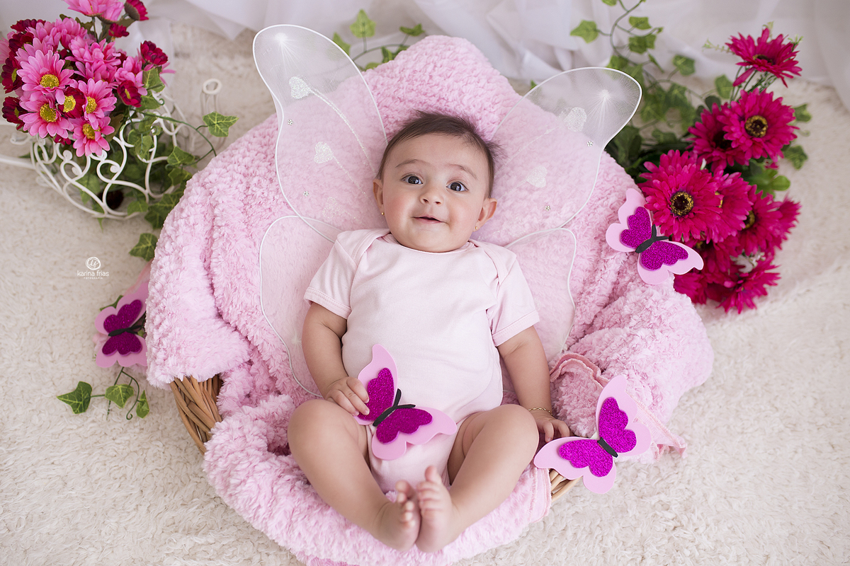 no ensaio infantil utilizamos o cenario de borboleta