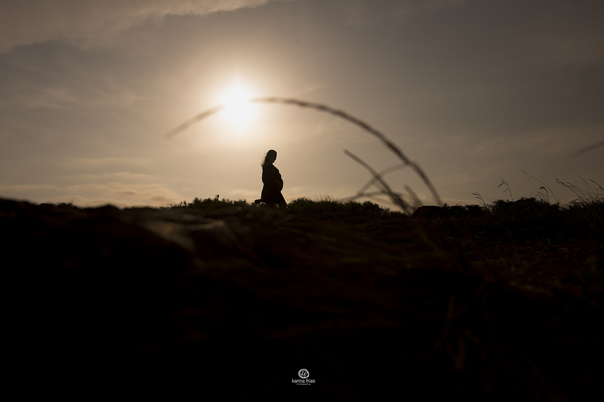 utilizamos o sol para as fotos de gestante