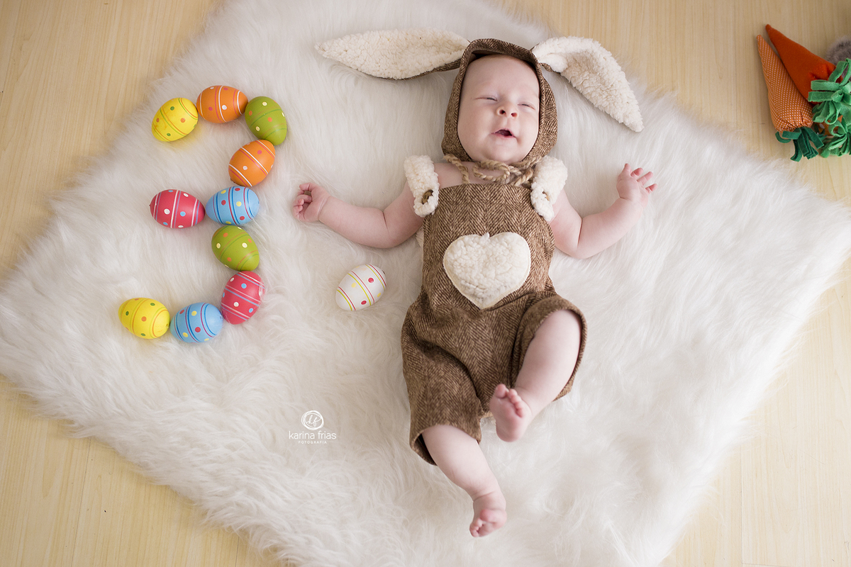 representamos o numero do mes do bebe com ovos