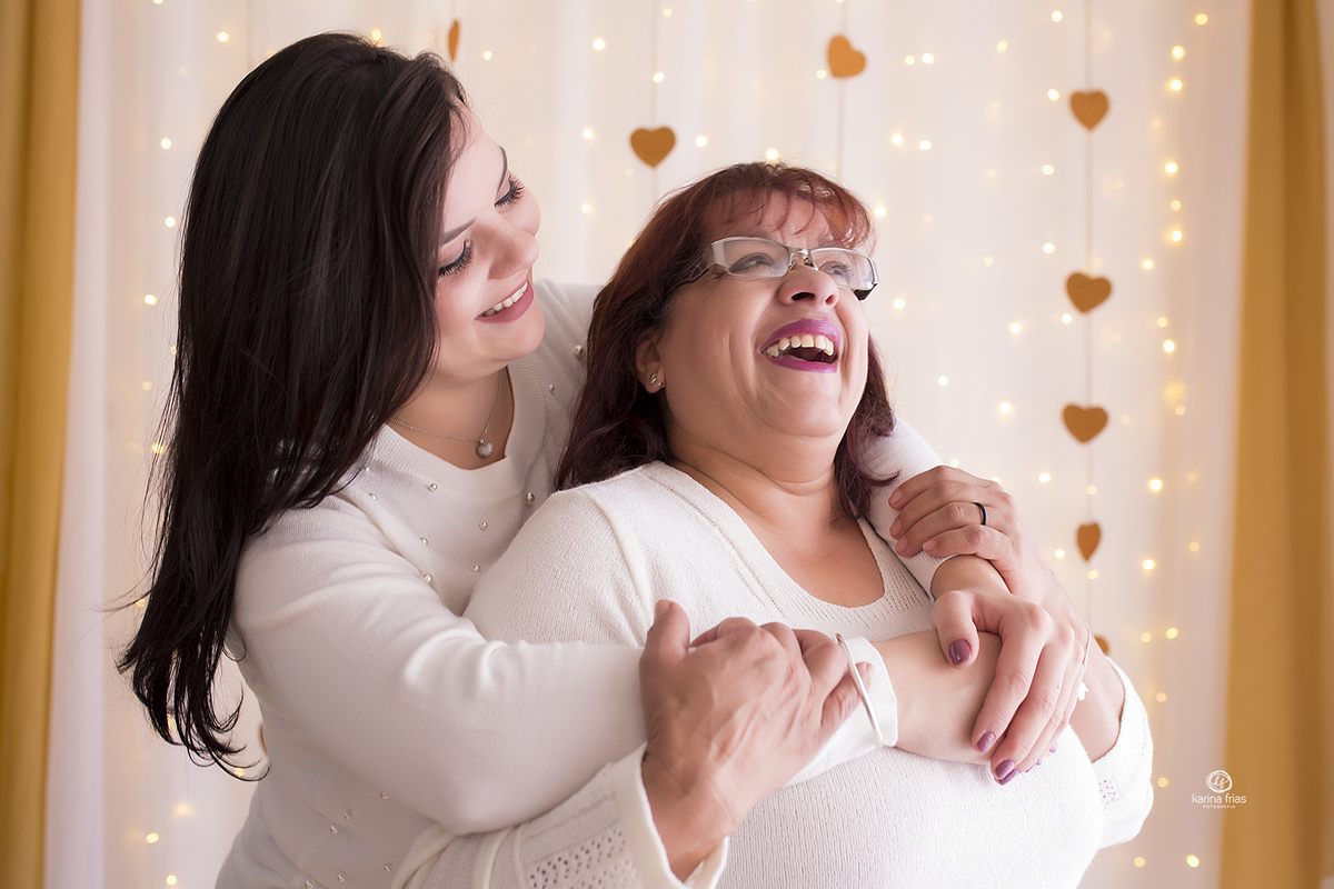 a avó participou da sessão de dia das mães