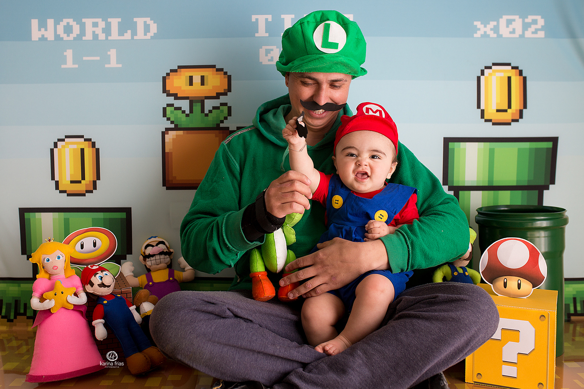 na sessão de dia dos pais os modelos se divertiram