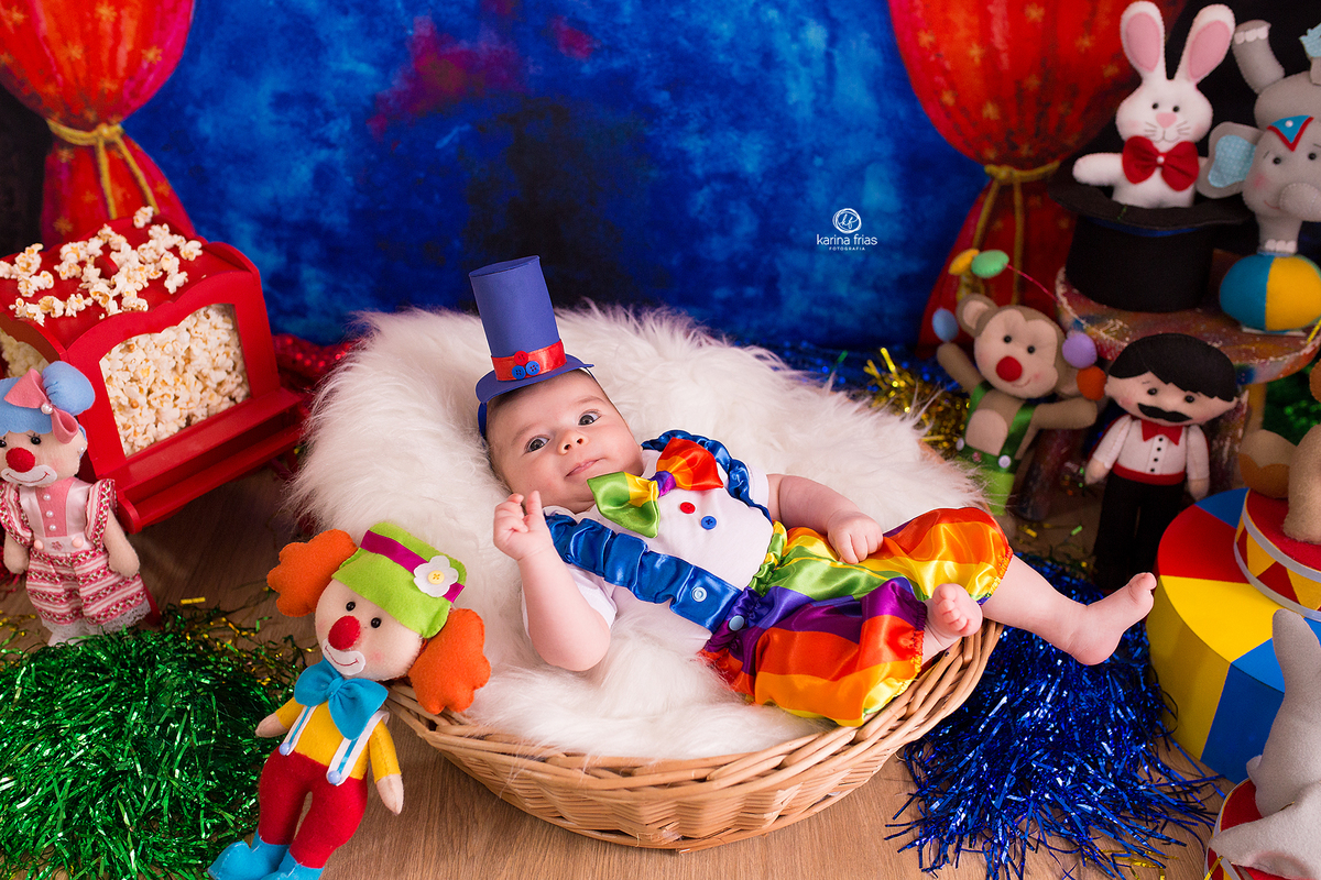 no ensaio infantil usamos o cenario de circo