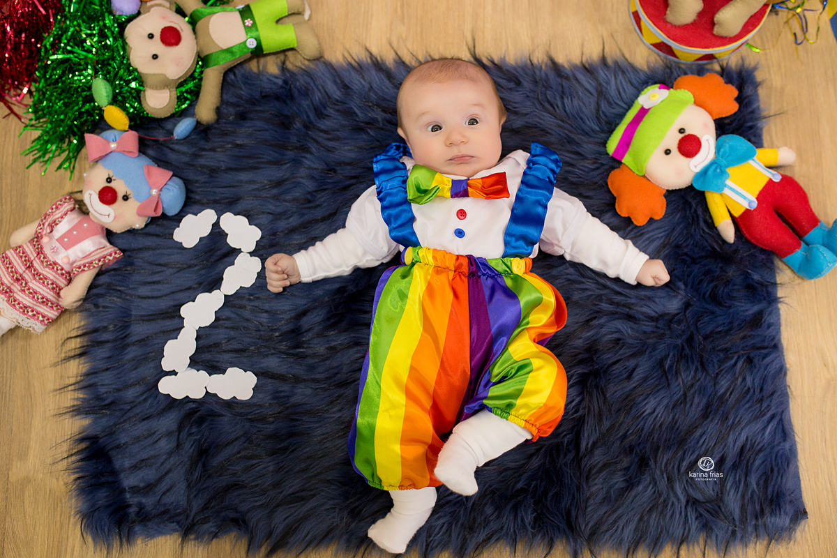 colocamos o numero para representar o mês do bebe