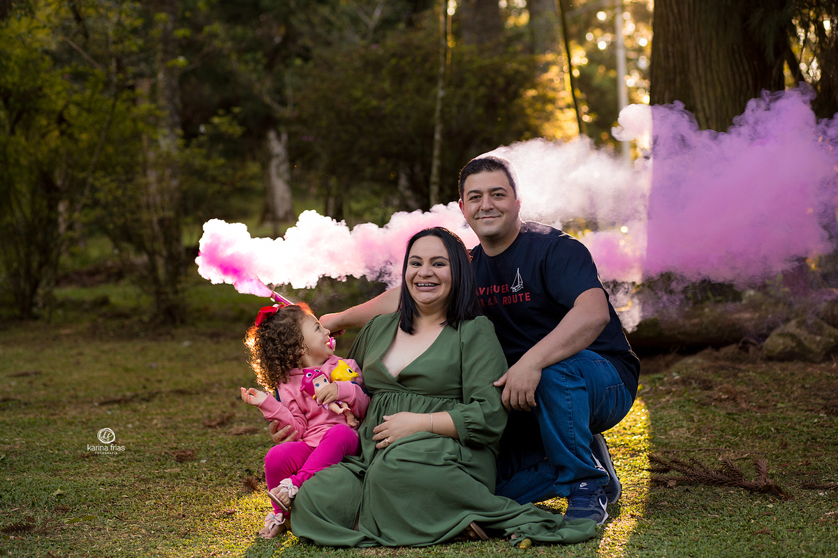 no ensaio de gestante utilizamos fumaça como acessório