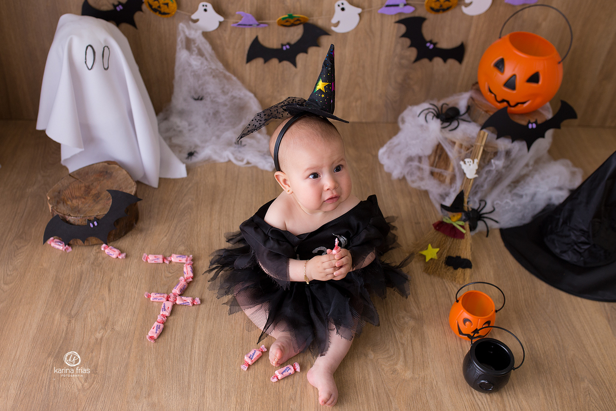 colocamos balas para representar o numero do mês da criança