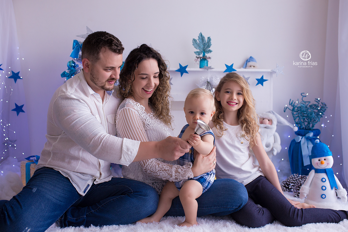 a familia toda participou do ensaio de natal em caxias do sul-rs