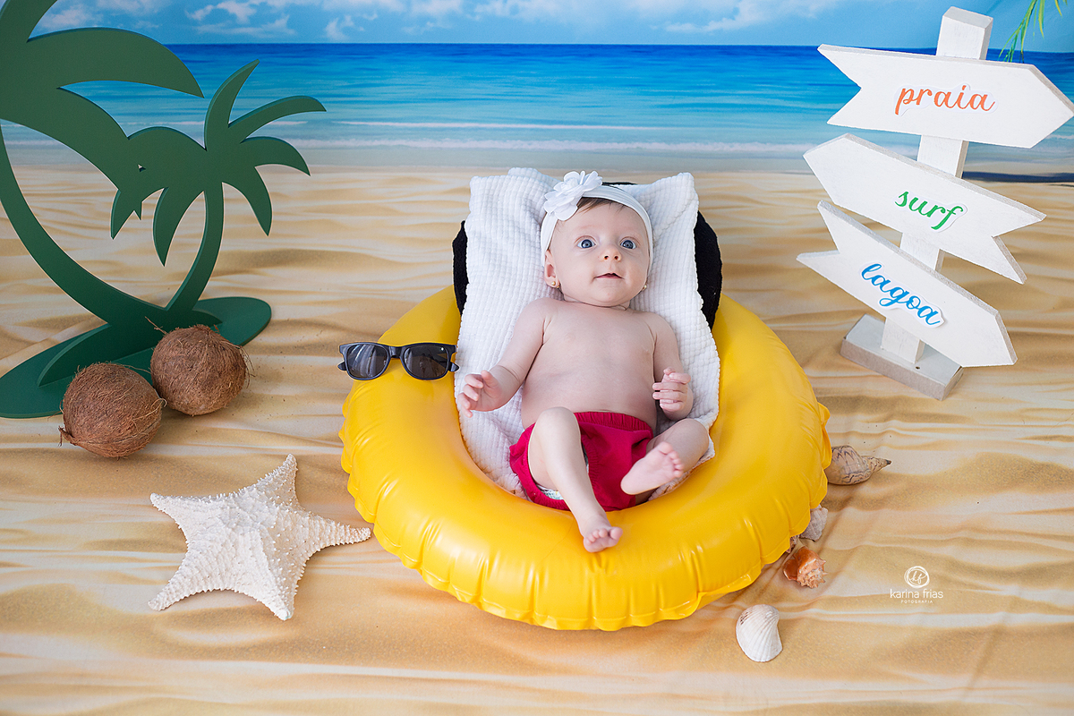 a bebe sorri no ensaio de verao em caxias do sul