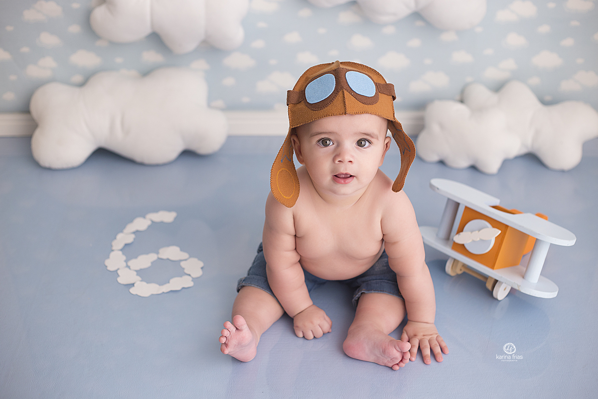 representamos o mes da criança com nuvens