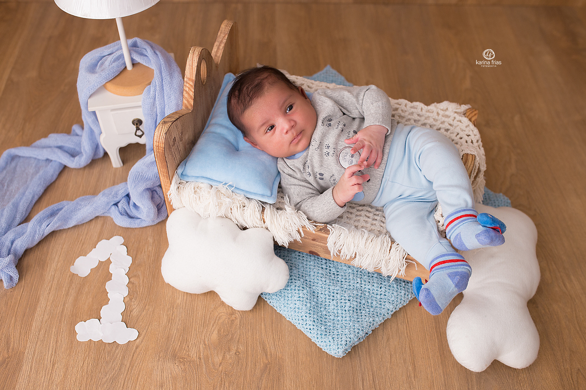 colocamos o numero para representar o mes do bebe