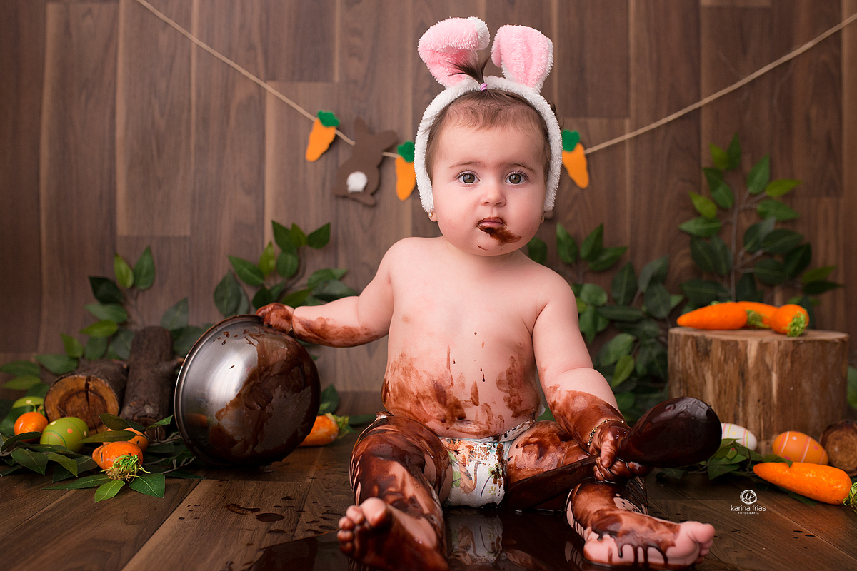 no acompanhamento mensal usamos chocolate