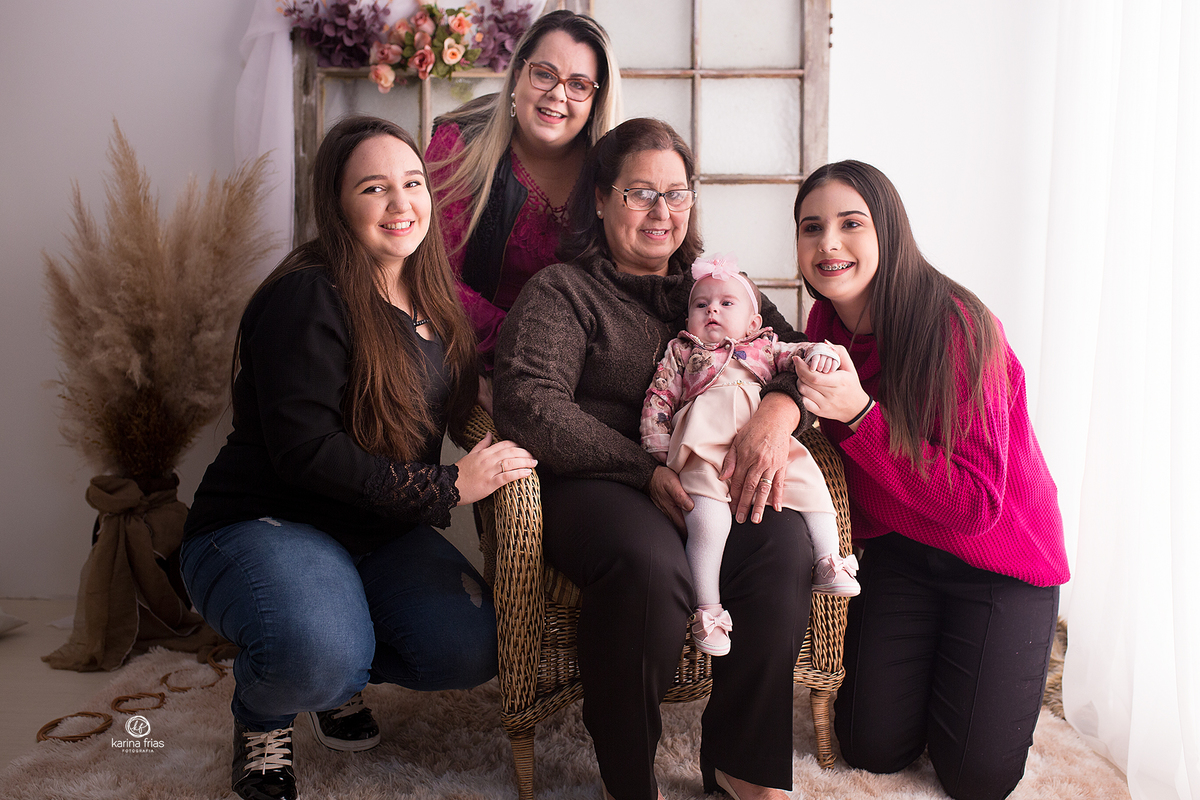 a familia toda participou da sessão de fotos em caxias do sul