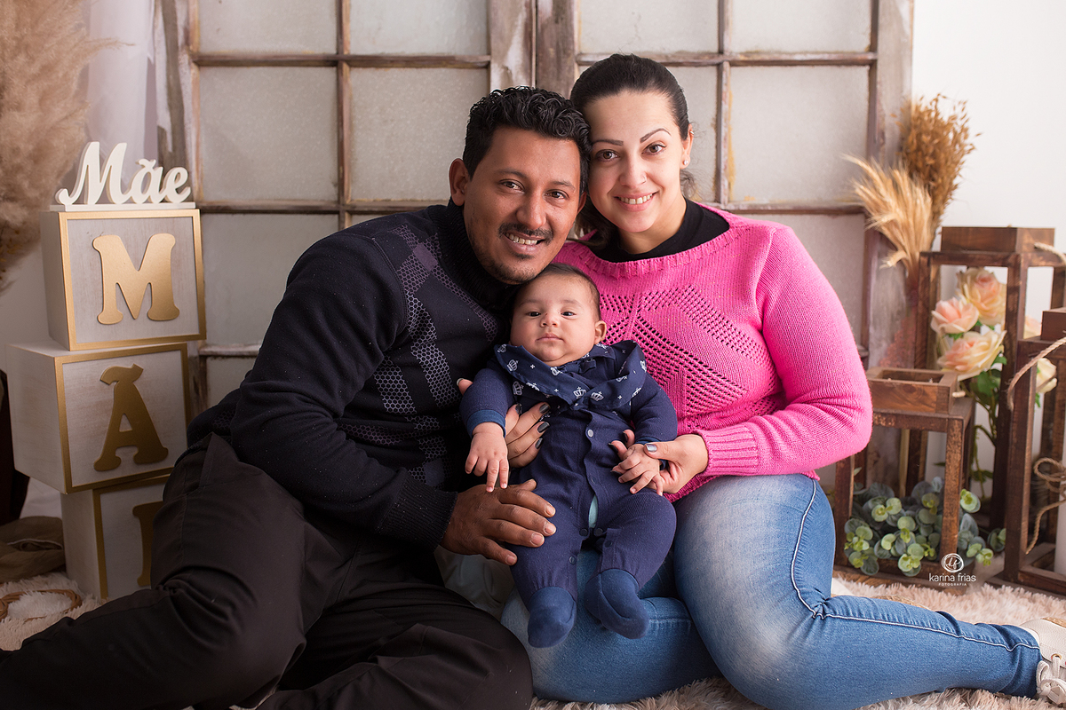 os pais participam da sessão de dia das mães