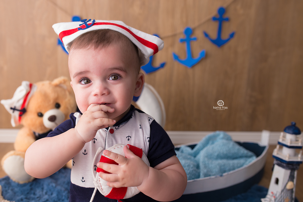 no acompanhamento mensal o bebe sorri