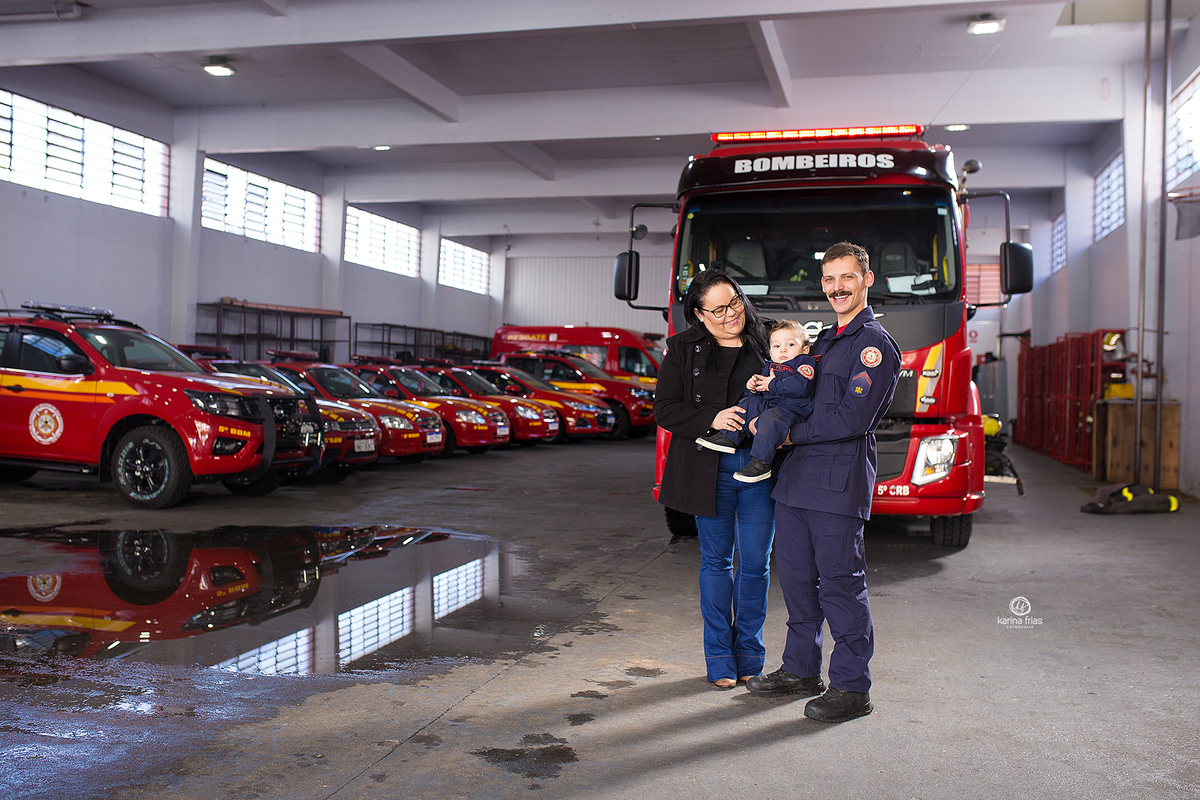 a familia participou da sessão de fotos