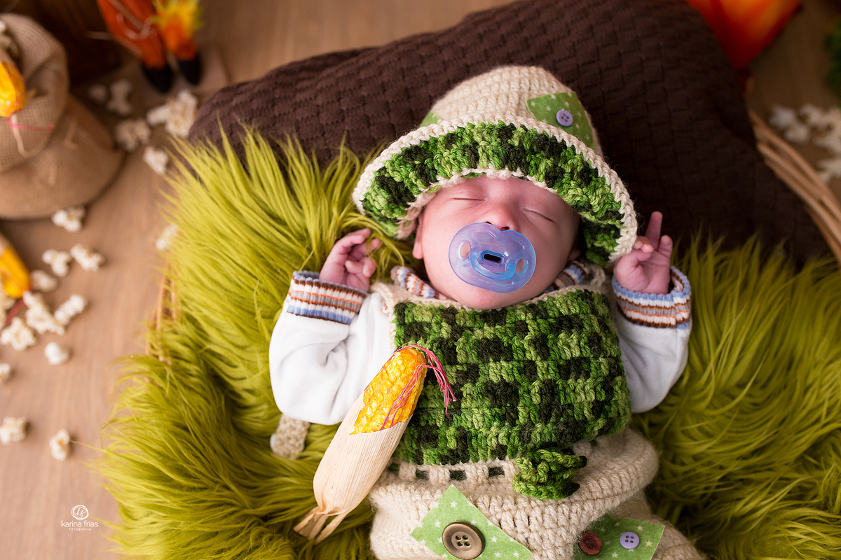 o bebe dorme durante o ensaio de acompanhamento mensal