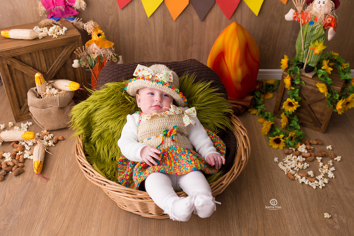 no ensaio infantil utilizamos o tema junino