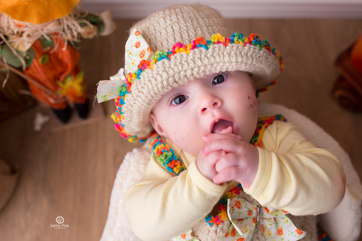 no ensaio infantil usamos o tema junino