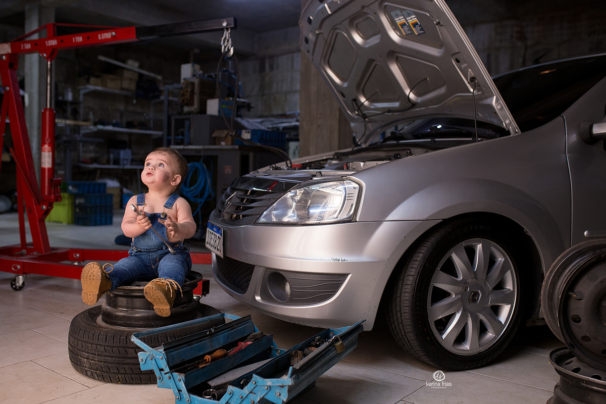 ensaio de mecanico infantil