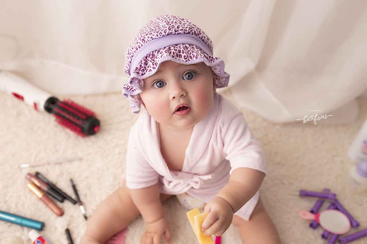 no ensaio infantil usamos o tema de beleza