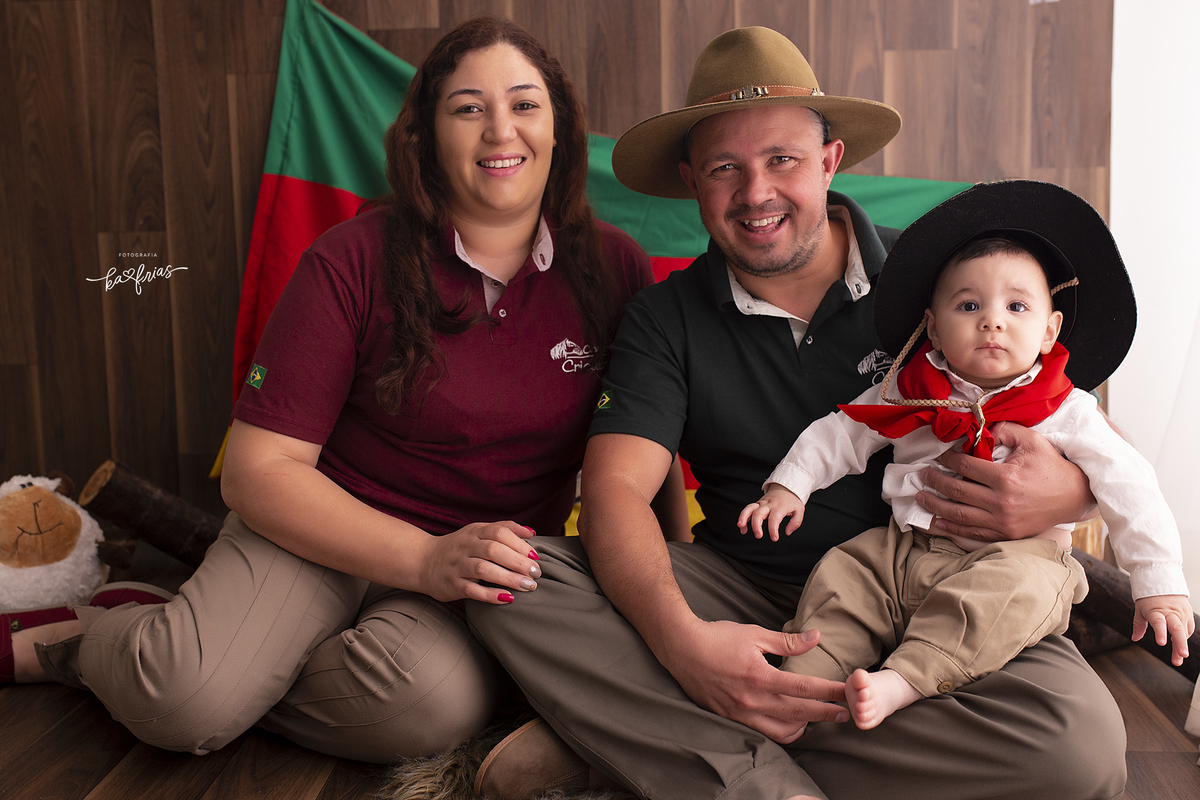 os avos também participaram do ensaio infantil
