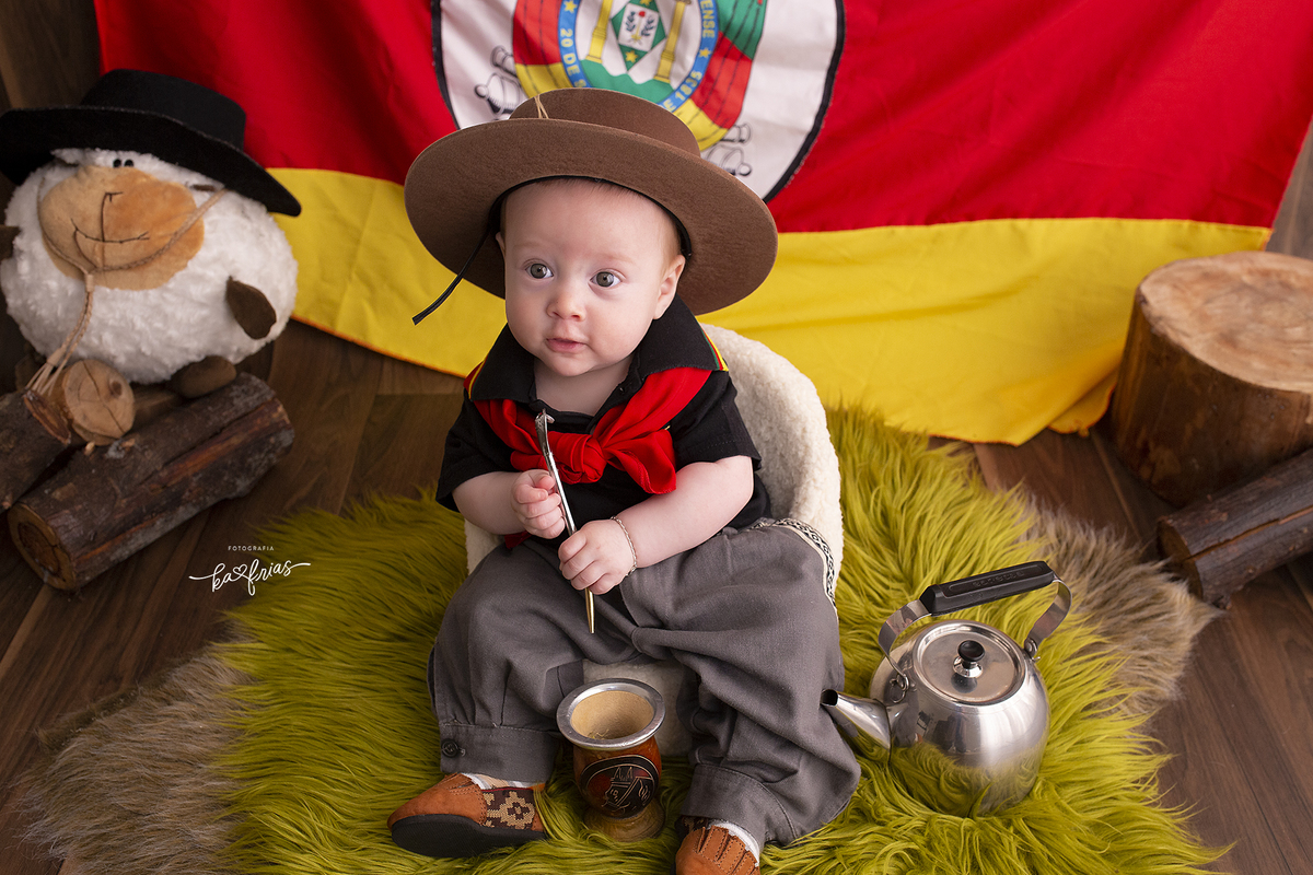 no acompanhamento mensal o bebe esta de gaucho