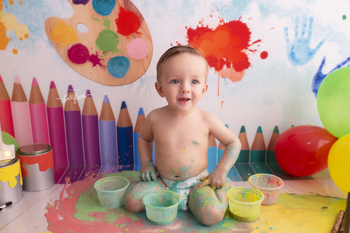 o bebe esta sujo no smash the paint