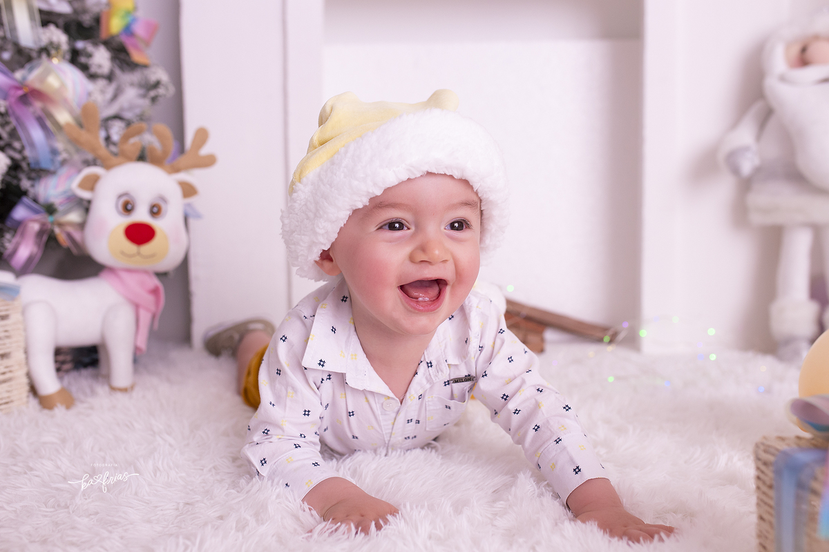 no acompanhamento mensal o bebe sorri