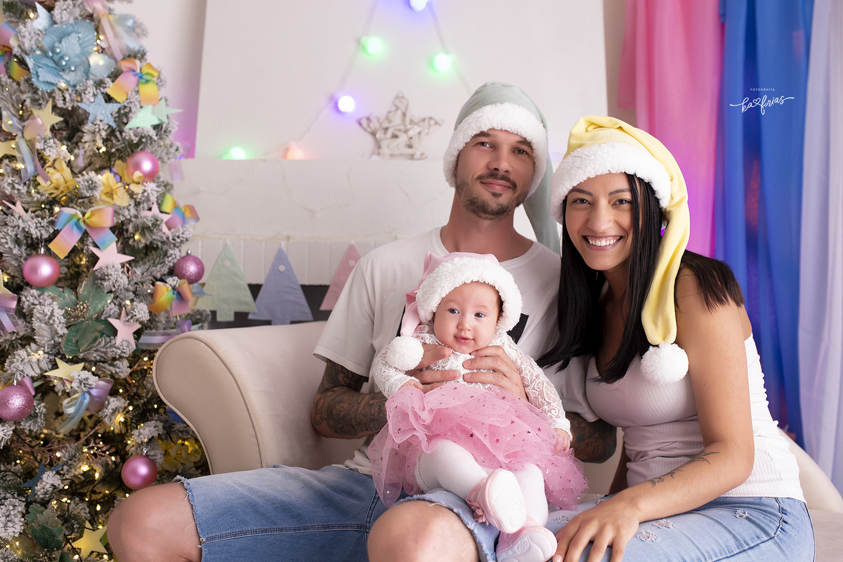 os pais participaram do ensaio de natal 2021