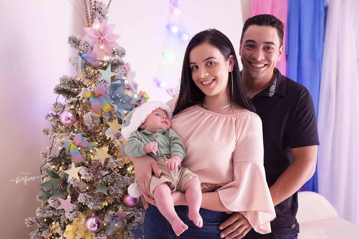 no ensaio infantil usamos o cenario de natal