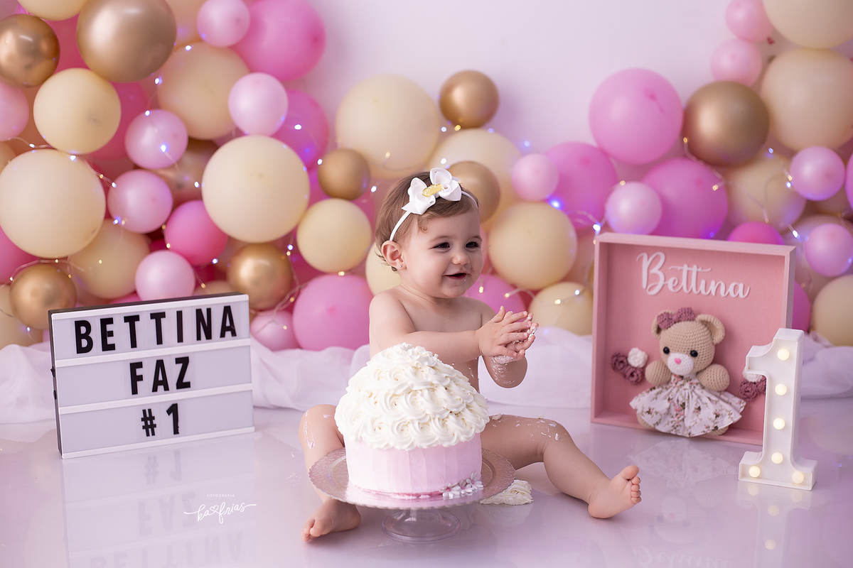 no ensaio infantil usamos o bolo