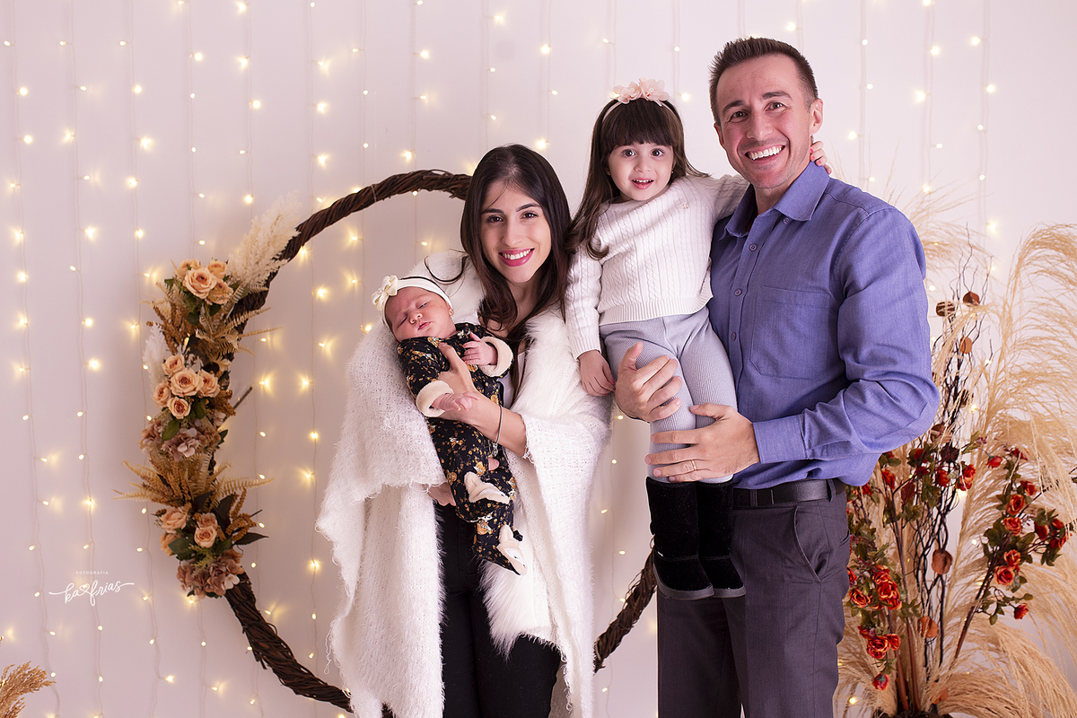 no ensaio infantil, a familia participa