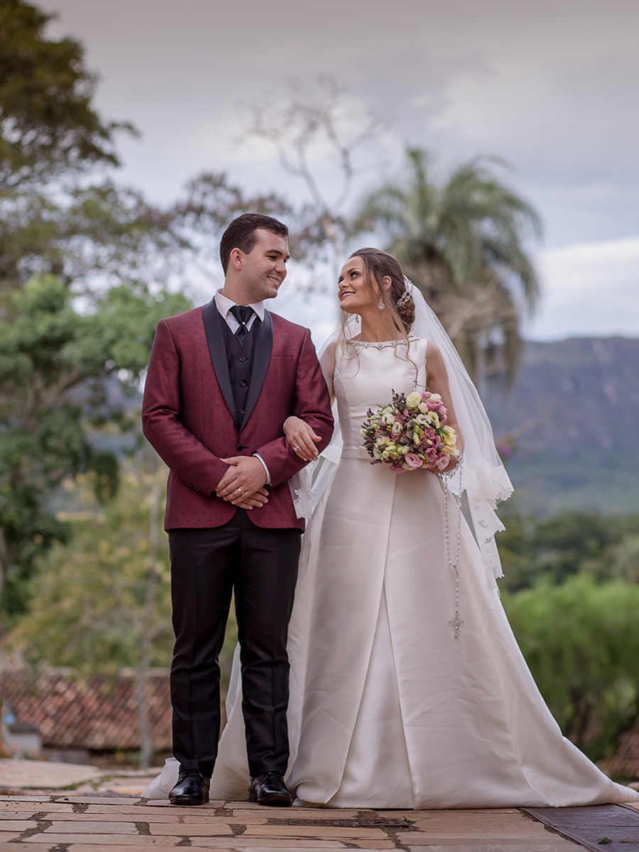 Casal romântico na linda cidade de Tirandentes-MG