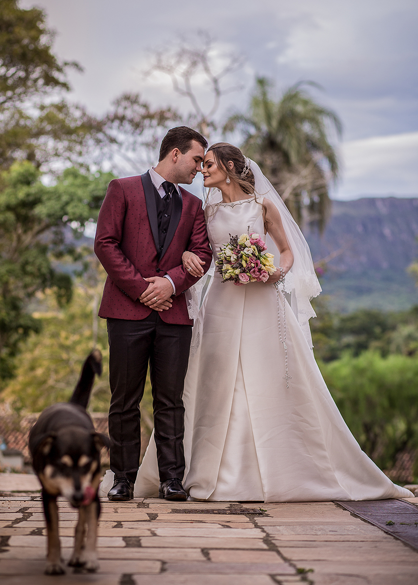 Casal romântico na linda cidade de Tirandentes-MG