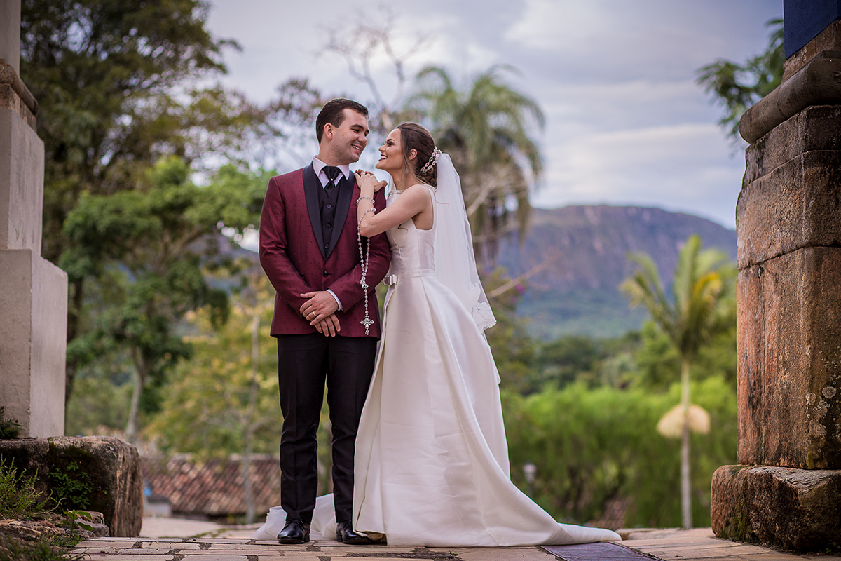 Casal romântico na linda cidade de Tiradentes-MG