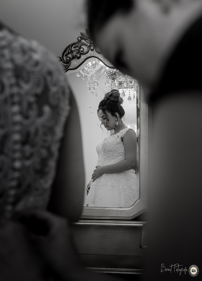 Noiva se prepara para o seu grande dia